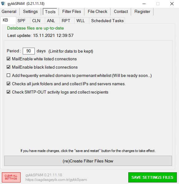 Knowledge Base settings