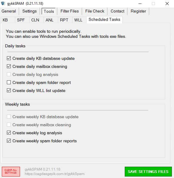 Scheduled tasks for tools